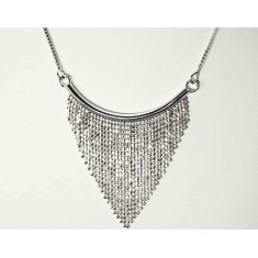 White gold Waterfall Necklace 